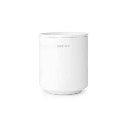 Brabantia MindSet Toothbrush Holder - Mineral Fresh White, empty.