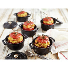 Load image into Gallery viewer, Staub Mini Round Cast Iron Cocotte, Black - 10cm, 0.26 Liters

