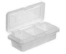 Load image into Gallery viewer, NOU Organizer N1 with 3 Compartments - 15.5 x 8.5 x 5cm, Transparent
