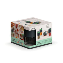 Load image into Gallery viewer, Lekue Glass Spice Jars / Shakers, Set of 4 - 80ml
