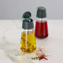 Load image into Gallery viewer, Lekue Oil and Vinegar Glass Dispensers - Set of 2

