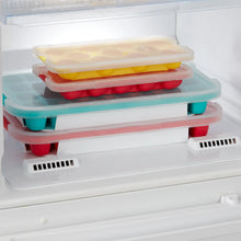 Load image into Gallery viewer, Lekue Rectangular Ice Tray with Lid - Red
