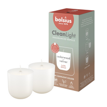 Load image into Gallery viewer, Bolsius CleanLight Fragranced Refill Candles, Pack of 2 - Cedarwood &amp; Vetivier
