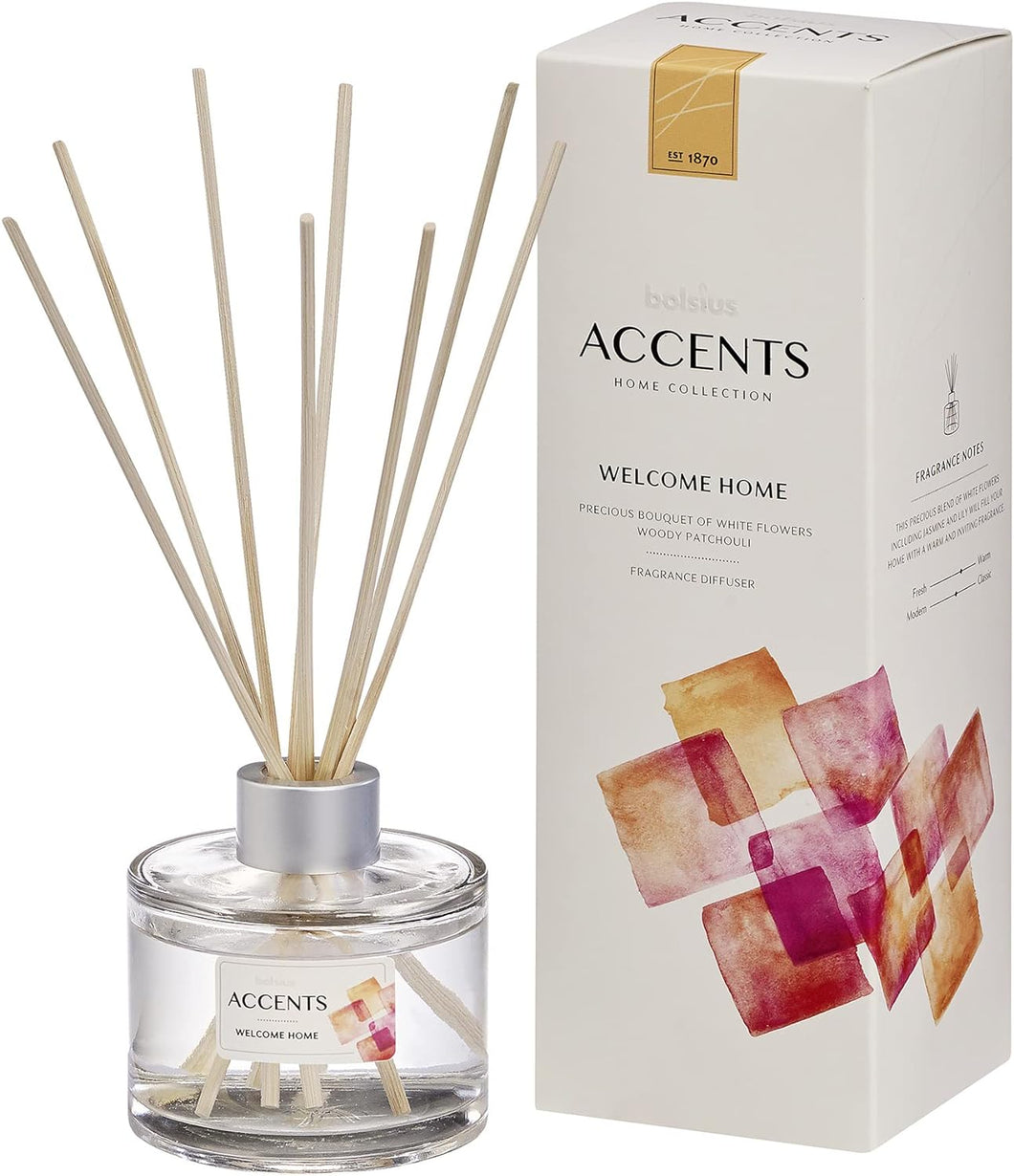 Bolsius Accents Fragrance Diffuser, Welcome Home – 100ml