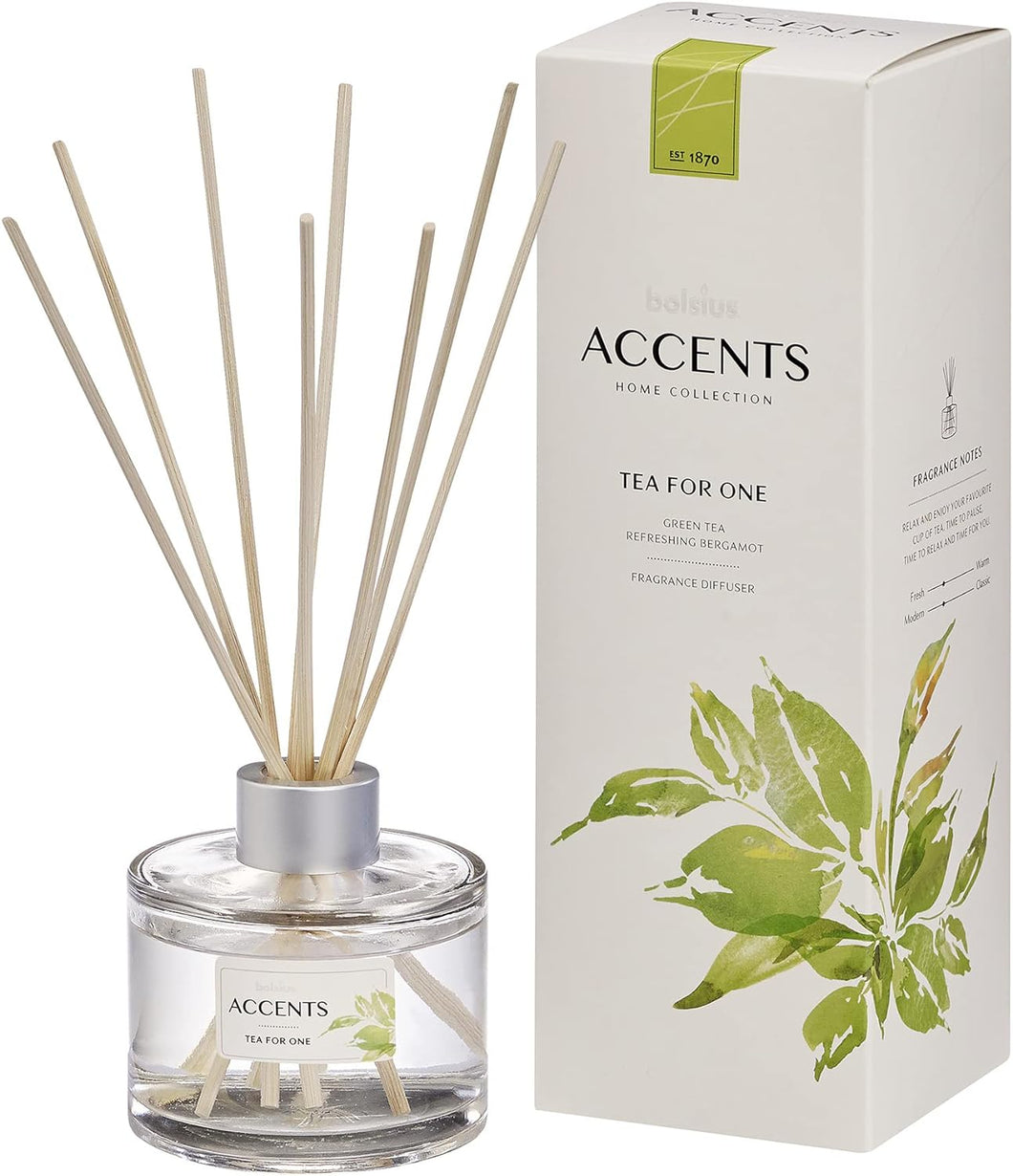 Bolsius Accents Fragrance Diffuser, Tea for One – 100ml