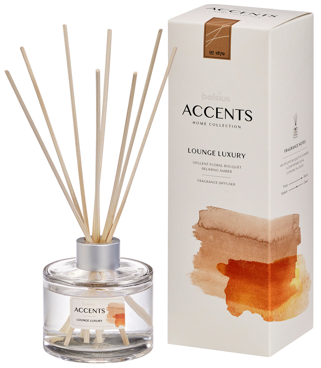 Bolsius Accents Fragrance Diffuser, Lounge Luxury – 100ml