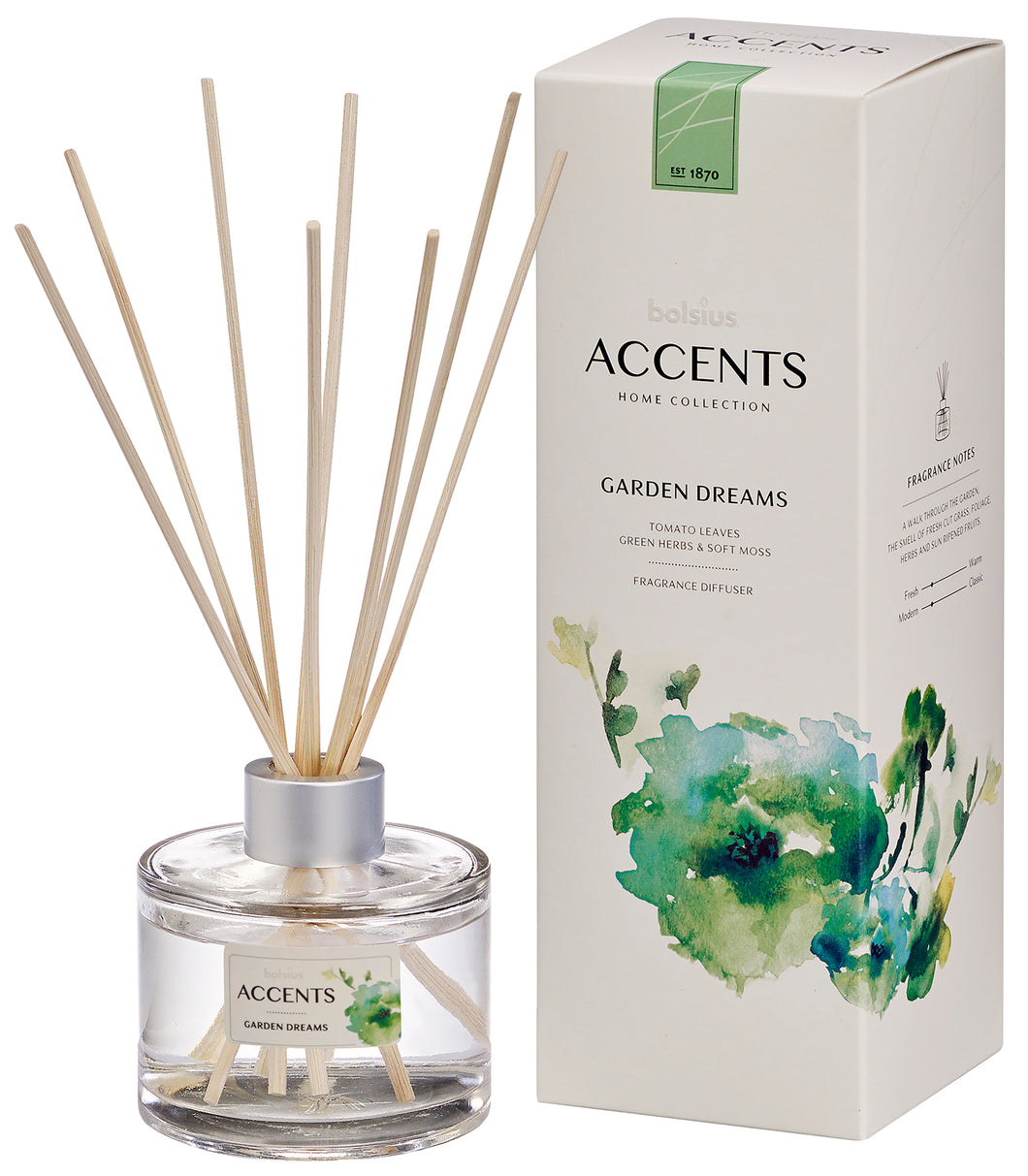 Bolsius Accents Fragrance Diffuser, Garden Dreams – 100ml