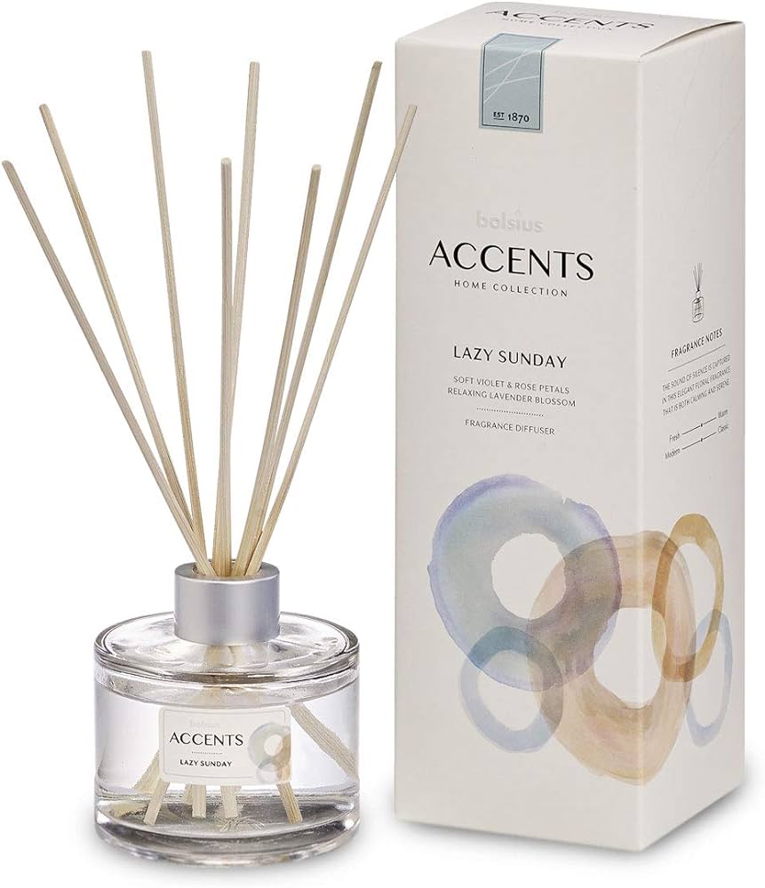 Bolsius Accents Fragrance Diffuser, Lazy Sunday – 100ml