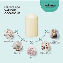 Load image into Gallery viewer, Bolsius Professional Pillar Candles, Tray of 20 Candles - 100/48mm, Ivory
