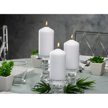 Load image into Gallery viewer, Bolsius Professional Pillar Candles, Tray of 12 Candles - 120/58mm, White
