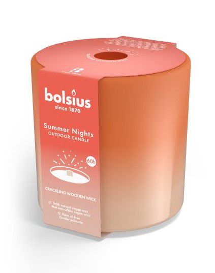Bolsius Summer Nights Outdoor Candles - 120/126mm, Ivory