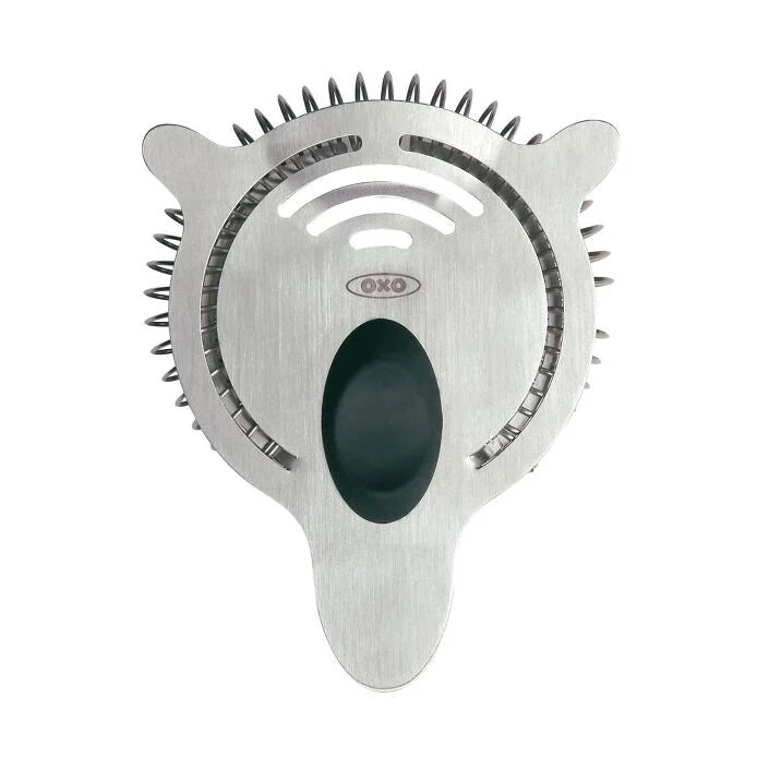 OXO Good Grips Steel Cocktail Strainer - Stainless Steel, top view.