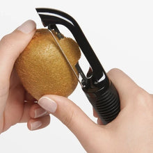 Load image into Gallery viewer, OXO Good Strips Serrated Peeler - Black
