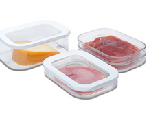 Load image into Gallery viewer, Rosti Mepal Modula Storage Boxes with White &amp; Transparent Lids - Cold Cuts Meat Box 550/1
