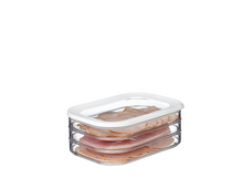 Load image into Gallery viewer, Rosti Mepal Modula Storage Boxes with White &amp; Transparent Lids - Cold Cuts Meat Box 550/3
