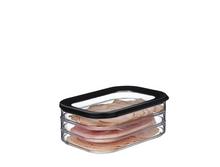 Load image into Gallery viewer, Rosti Mepal Modula Storage Boxes with Black &amp; Transparent Lids - Cold Cuts Meat Box 550/3
