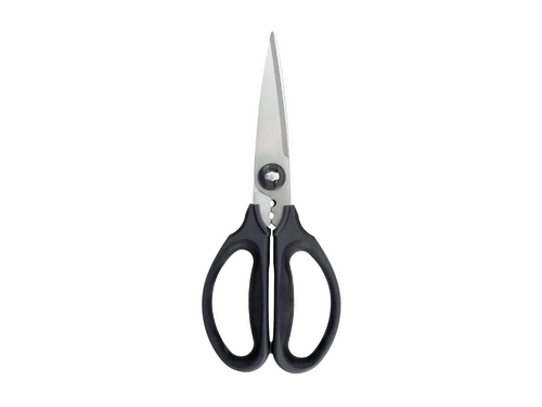 OXO Good Grips Kitchen and Herb Scissors - Black, top view.