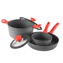 Load image into Gallery viewer, Luigi Ferrero Atlanta Non-Stick Cooking Pots with Glass Lids - Available in 3 Sizes
