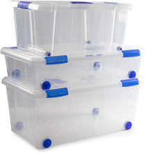 Load image into Gallery viewer, Plastic Forte Box Nº3 - 36L with Wheels, 40 x 59 x 25cm
