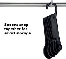 Load image into Gallery viewer, OXO Good Grips Set of 6 Measuring Spoons + Scraper - Black
