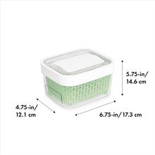 Load image into Gallery viewer, OXO Good Grips Greensaver Produce Keeper - 1500ml with dimensions.

