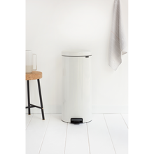 Load image into Gallery viewer, Brabantia New Icon Pedal Bin, 30 Liters - White
