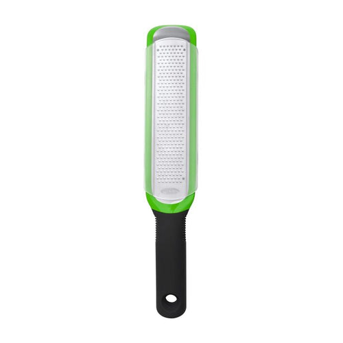 OXO Good Grips Etched Zester - Green, top view.