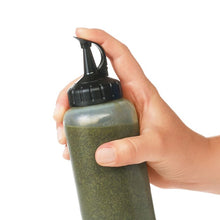 Load image into Gallery viewer, OXO Good Grips Chef&#39;s Squeeze Bottle , filled.

