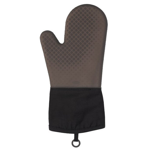 OXO Good Grips Silicone Oven Mitt - Black/ Dark Grey, palm view.