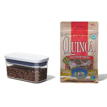 Load image into Gallery viewer, OXO Good Grips Pop Container - Slim Rectangular Mini, 380ml, filled with quinoa.
