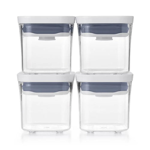 OXO Good Grips Pop Mini Container Set of 4 Pieces - 190ml, empty.