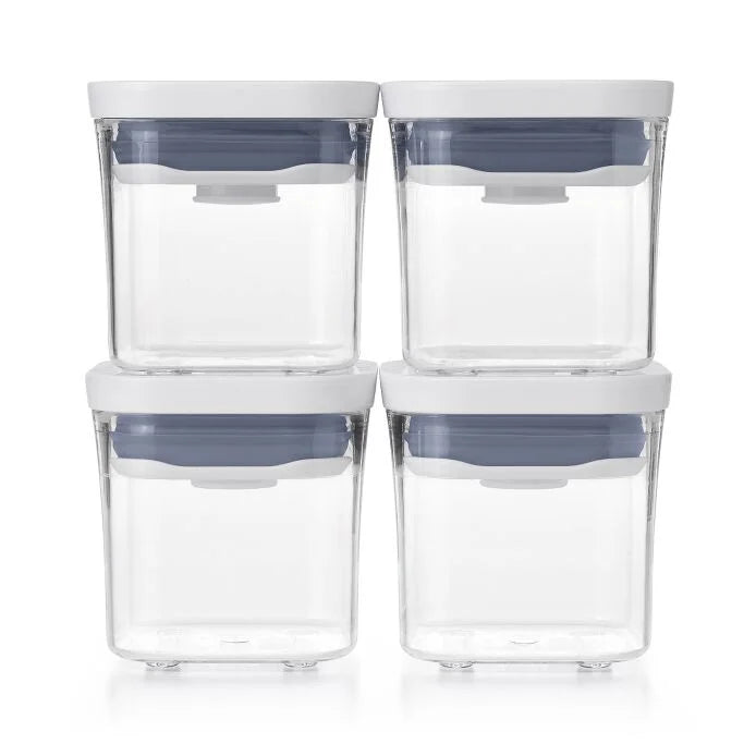 OXO Good Grips Pop Mini Container Set of 4 Pieces - 190ml, empty.