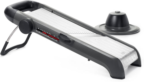 OXO Good Grips Chef's Mandoline 2.0 - Metric System, angled view.
