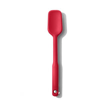 Load image into Gallery viewer, OXO Good Grips Silicone Spoon Spatula - Jam Red, top view.
