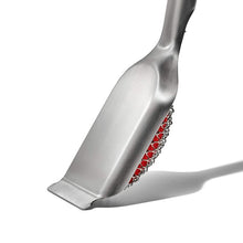 Load image into Gallery viewer, OXO Good Grips Coiled Grill Brush with Replaceable Head - Stainless Steel, closeup of brush.
