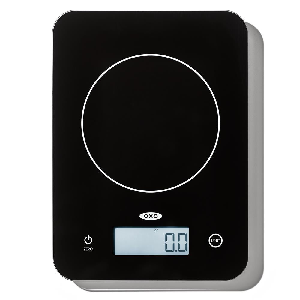 OXO Good Grips Everyday Glass Food Scale - 5kg, Black