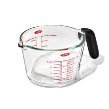 Load image into Gallery viewer, OXO Good Grips Glass Measuring Cup - 1000ml, angled view.
