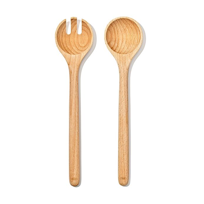 OXO Good Grips Beechwood Salad Servers, 2-Piece Set.