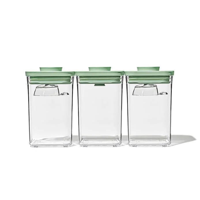 OXO Good Grips Pop Container Set with Mini Scoops - Limited Edition Pistachio, Set of 3.