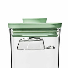 Load image into Gallery viewer, OXO Good Grips Pop Container Set with Mini Scoops - Limited Edition Pistachio, Set of 3, scoop with lid.
