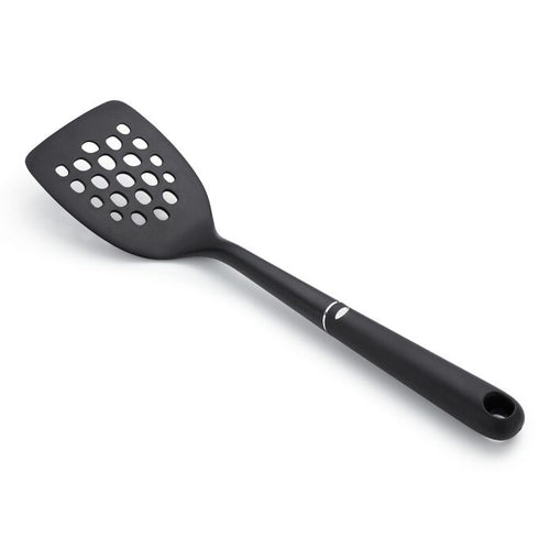 OXO Good Grips Nylon Square Turner - Black, angled view.