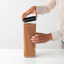 Load image into Gallery viewer, Brabantia Tasty+ Square Canister - 2.5 liters - Dark Grey
