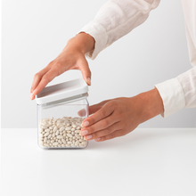 Load image into Gallery viewer, Brabantia Tasty+ Square Canister - 0.7 liters - Light Grey
