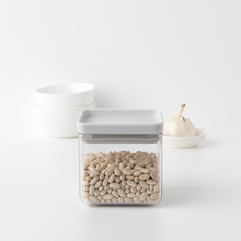Load image into Gallery viewer, Brabantia Tasty+ Square Canister - 0.7 liters - Light Grey
