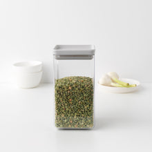 Load image into Gallery viewer, Brabantia Tasty+ Square Canister - 1.6 liters - Light Grey
