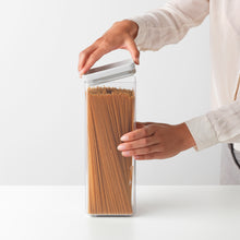 Load image into Gallery viewer, Brabantia Tasty+ Square Canister - 2.5 liters - Light Grey
