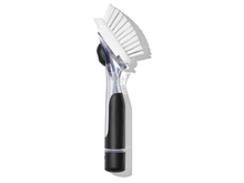 Load image into Gallery viewer, OXO Good Grips Soap Dispensing Dish Brush - Black/White.
