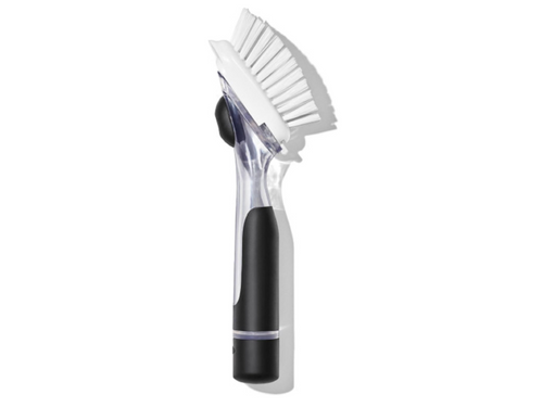 OXO Good Grips Soap Dispensing Dish Brush - Black/White.