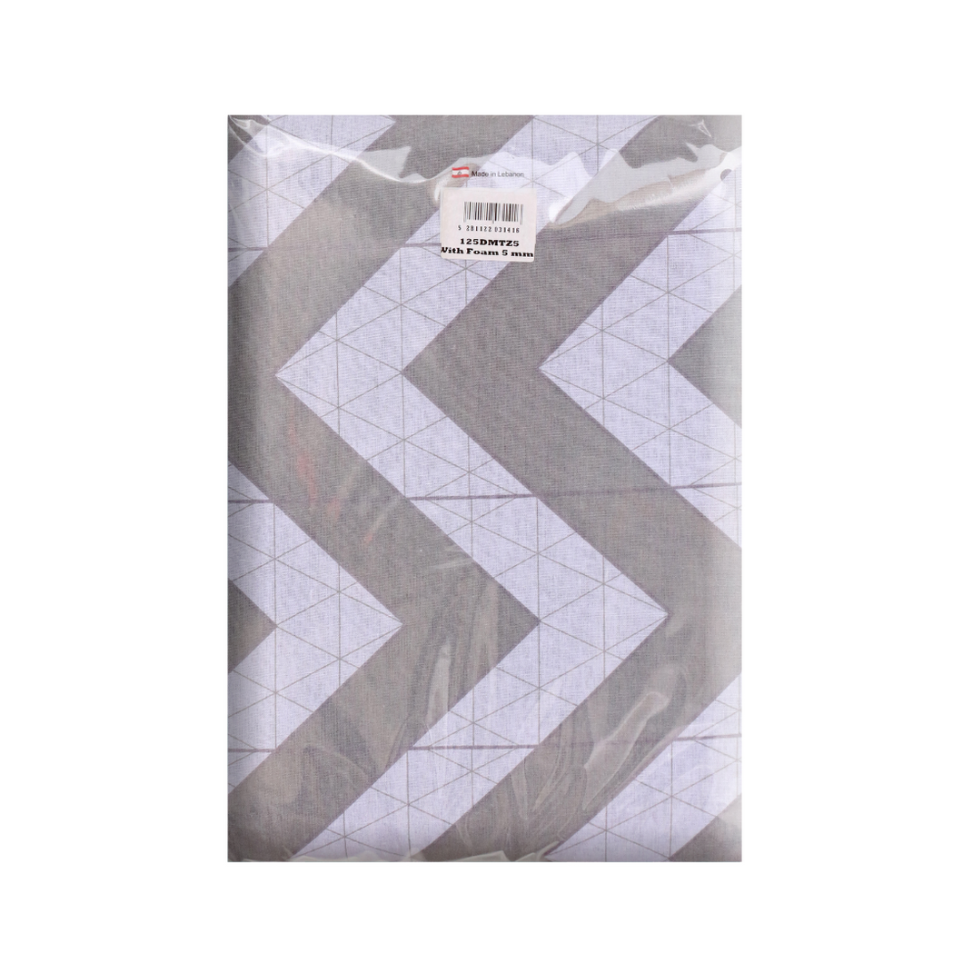 Gab Home Ironing Board Cover with 5mm Foam - 125 x 38cm, Grey & White