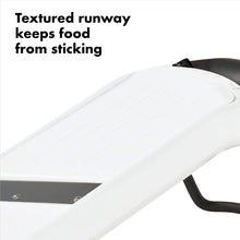 Load image into Gallery viewer, OXO Good Grips Simple Mandoline Slicer - White, textured runway.

